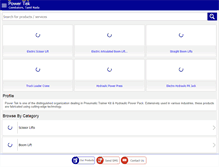 Tablet Screenshot of powertekindia.net